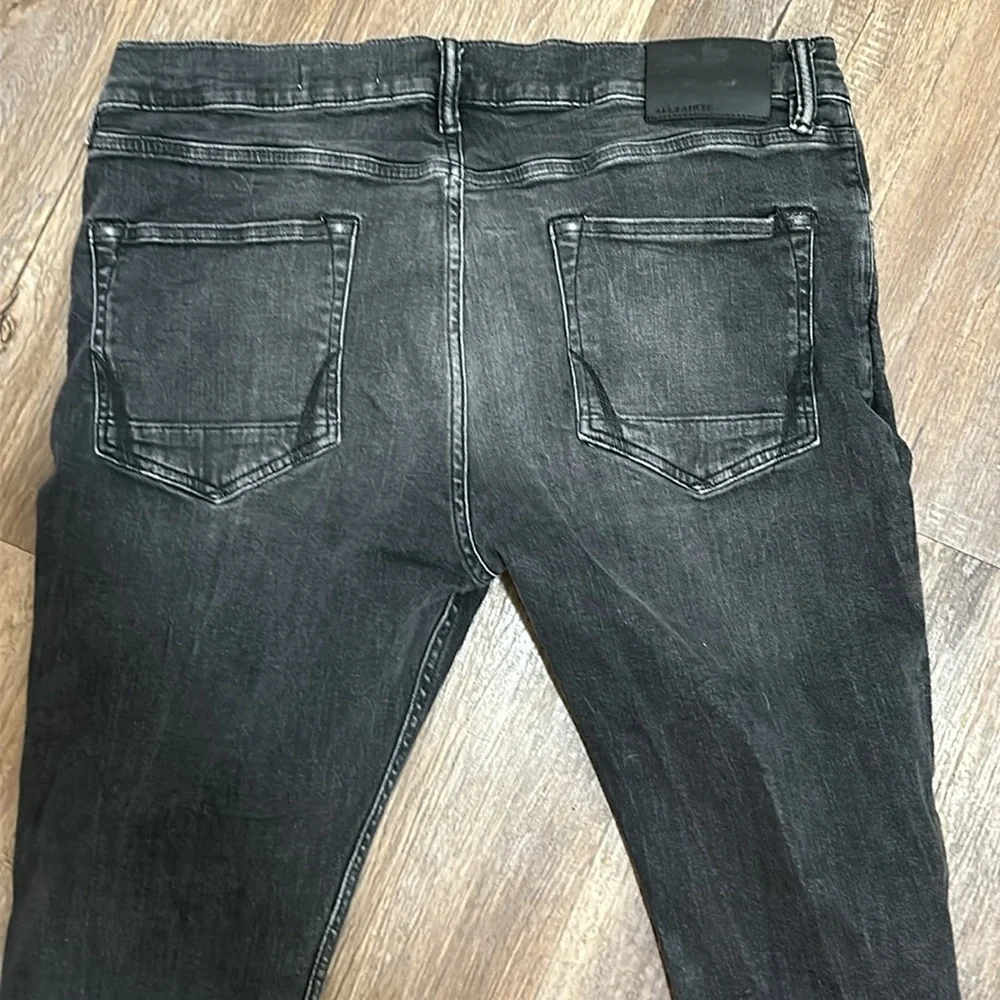 All Saints Men's Skinny Jeans in Faded Black